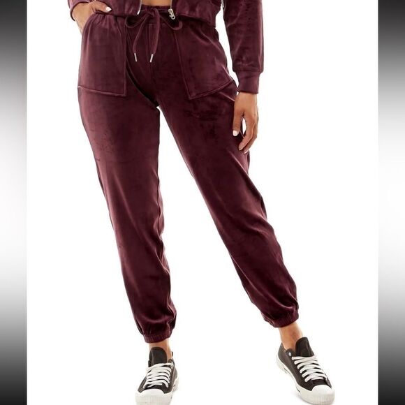New CRAVE FAME
Juniors' Utility-Pocket Velour Jogger Pants plum medium - Picture 2 of 3